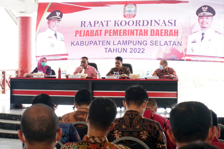 Rakor Perdana 2022 Bupati Lamsel Berang Usir Perwakilan OPD Datang Terlambat